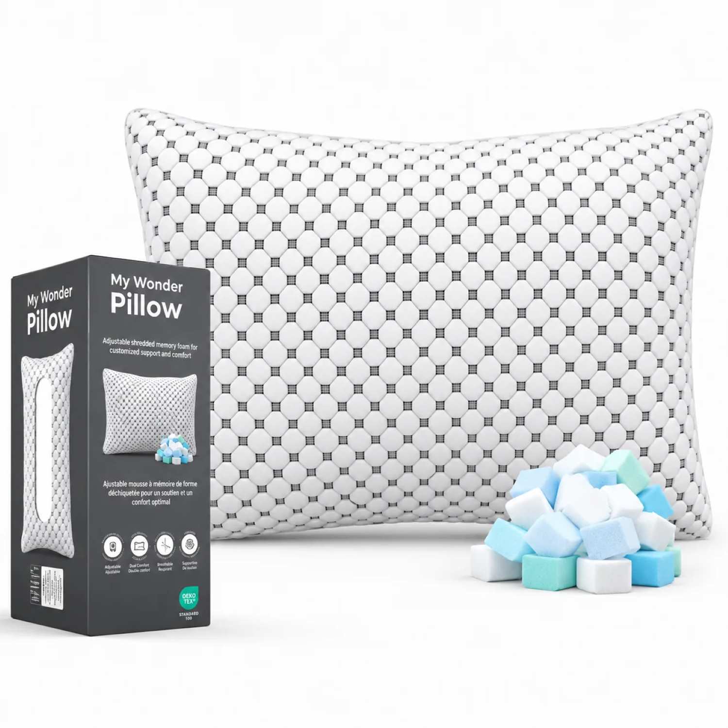 Adjustable Memory Foam Wonder Pillow