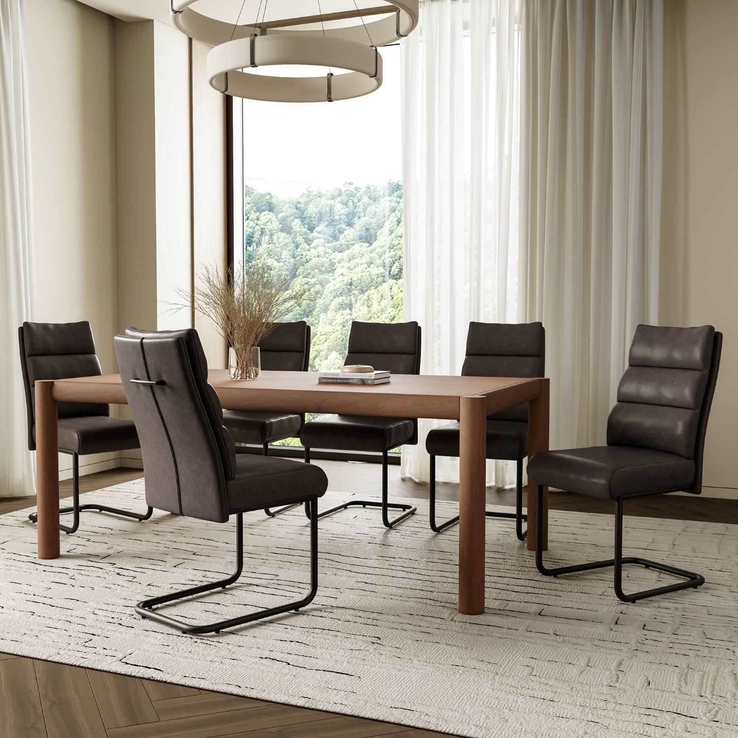 Advik and Brodi 7pc Dining Set 207-455WAL_138PUC