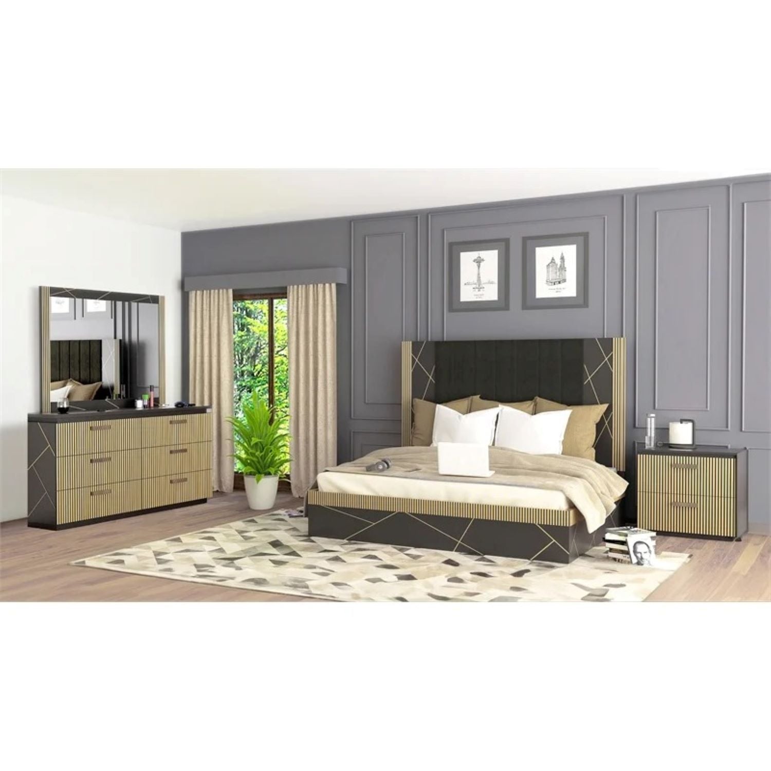 Allure Solid Wood 5 Drawer Chest 1671