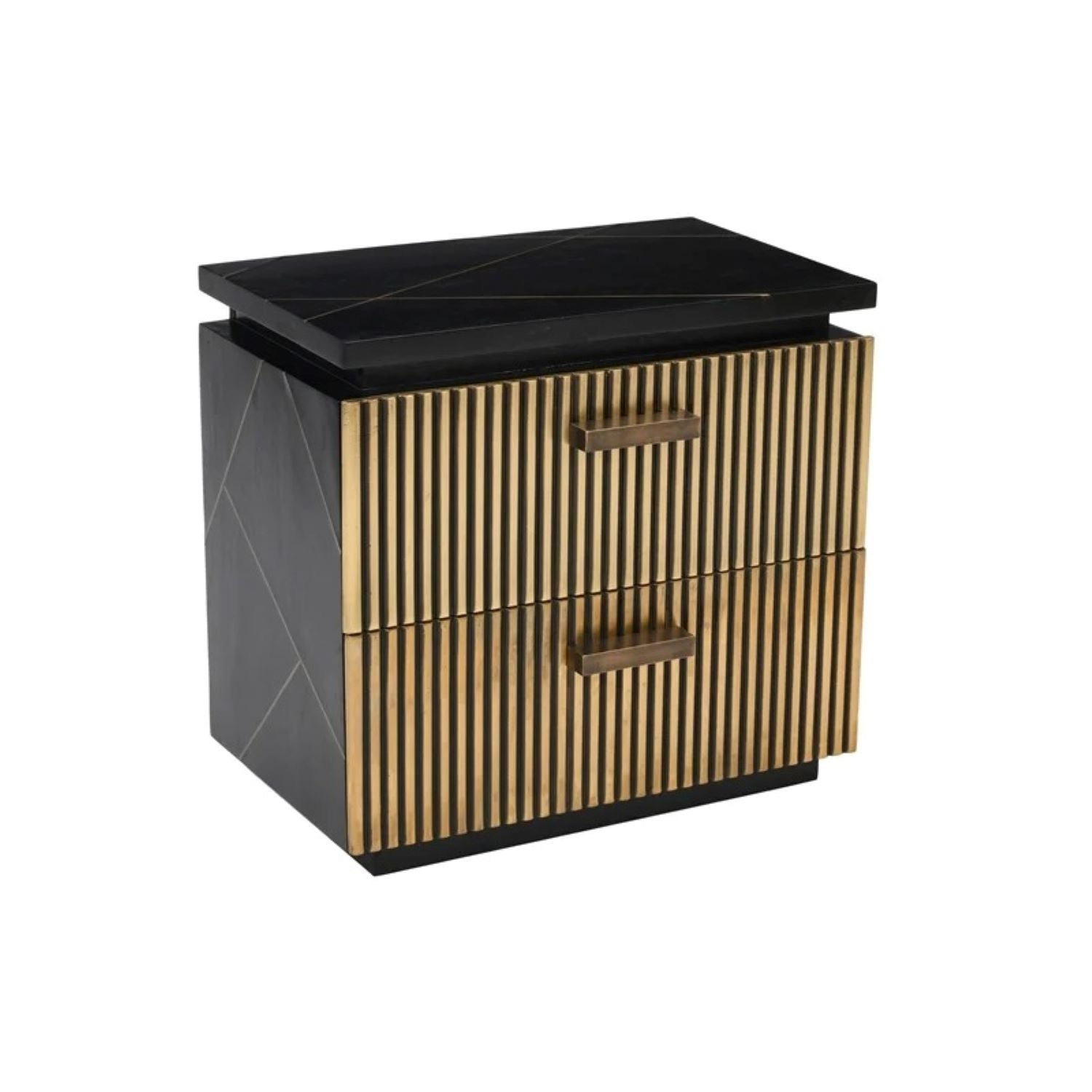 Allure Solid Wood 2 Drawer Night Stand  1671