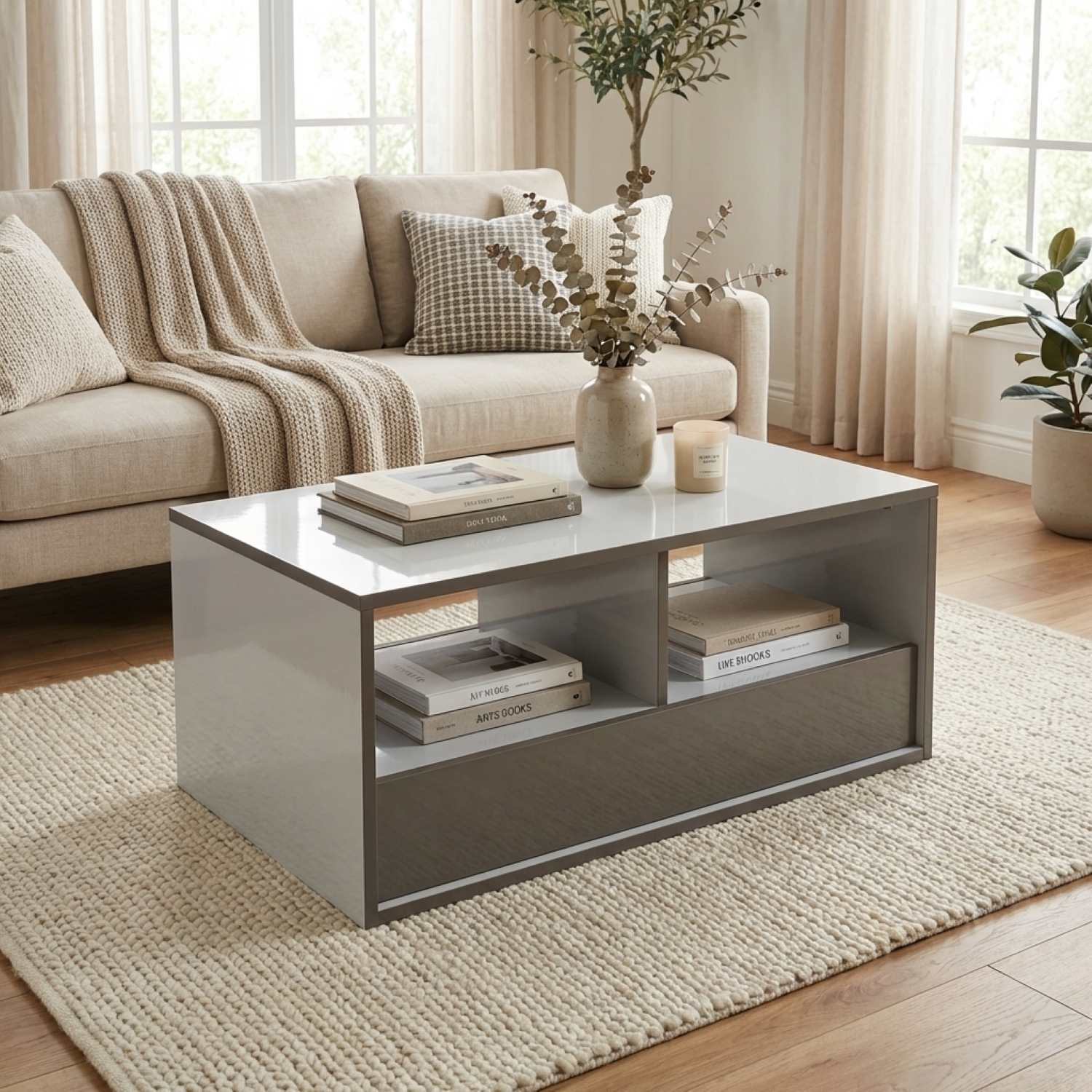 Astra Lacquer Finish Canadian Made Coffee Table