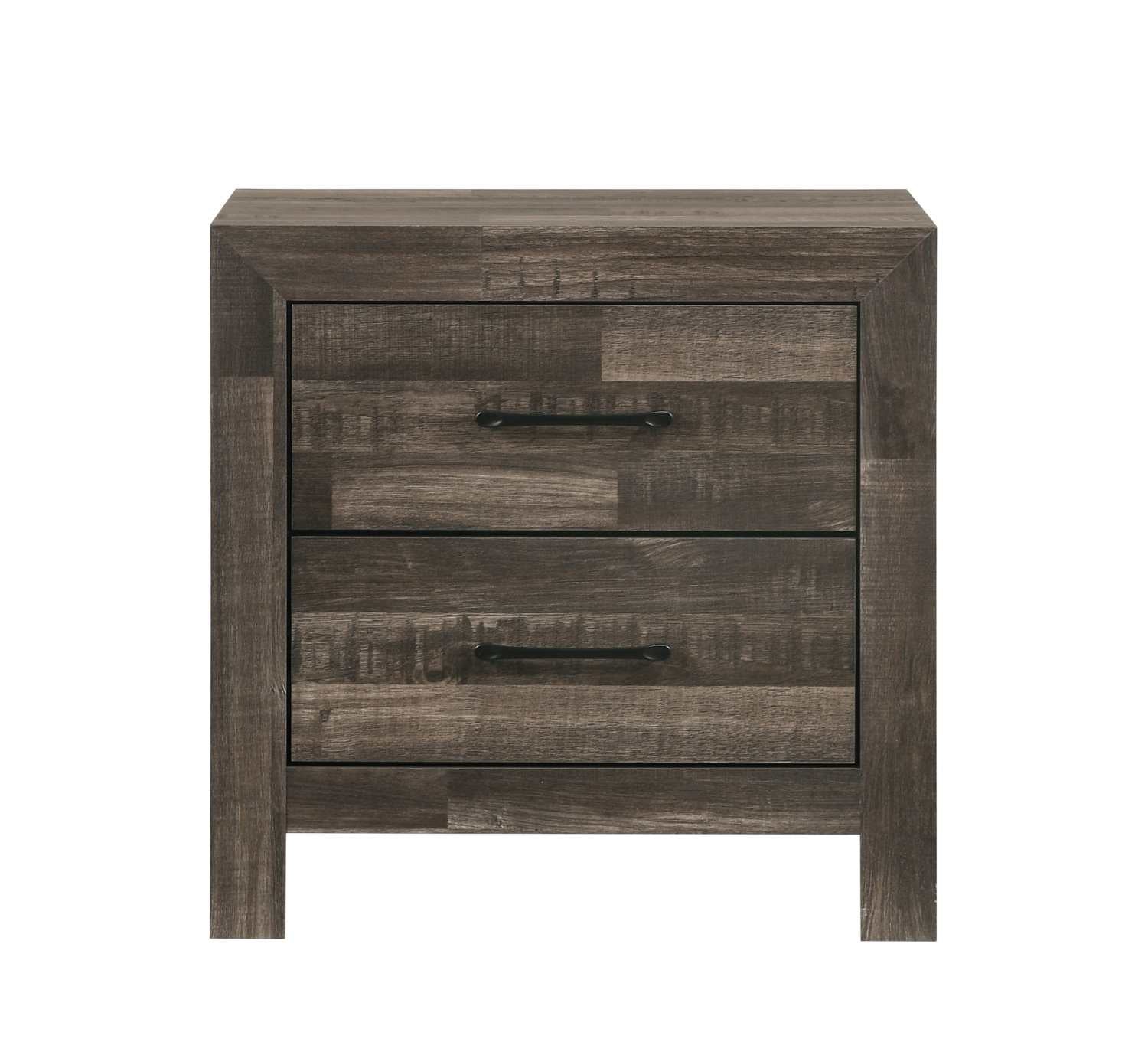 Athens LED Driftwood Brown Finish 6 PC Bedroom Set