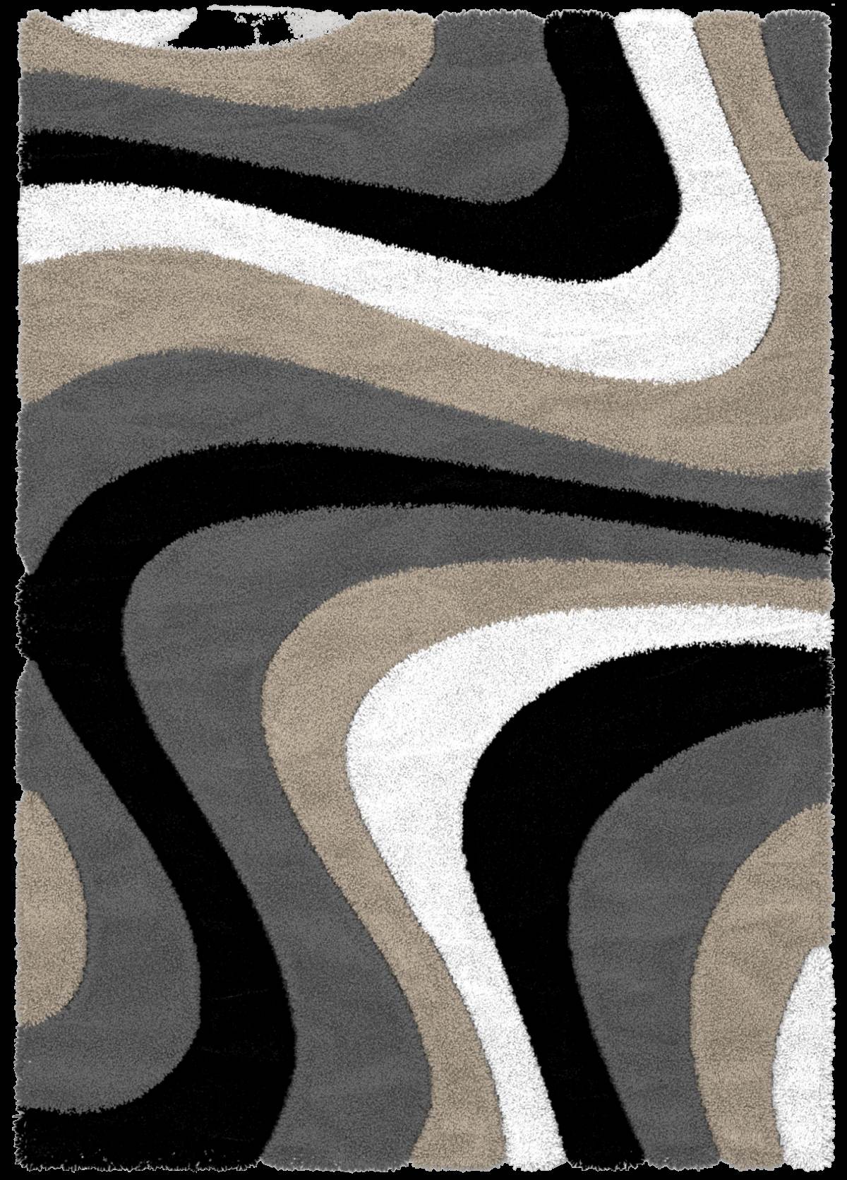 Auston Shaggy Rugs Collection Anthracite-Vizon P839A