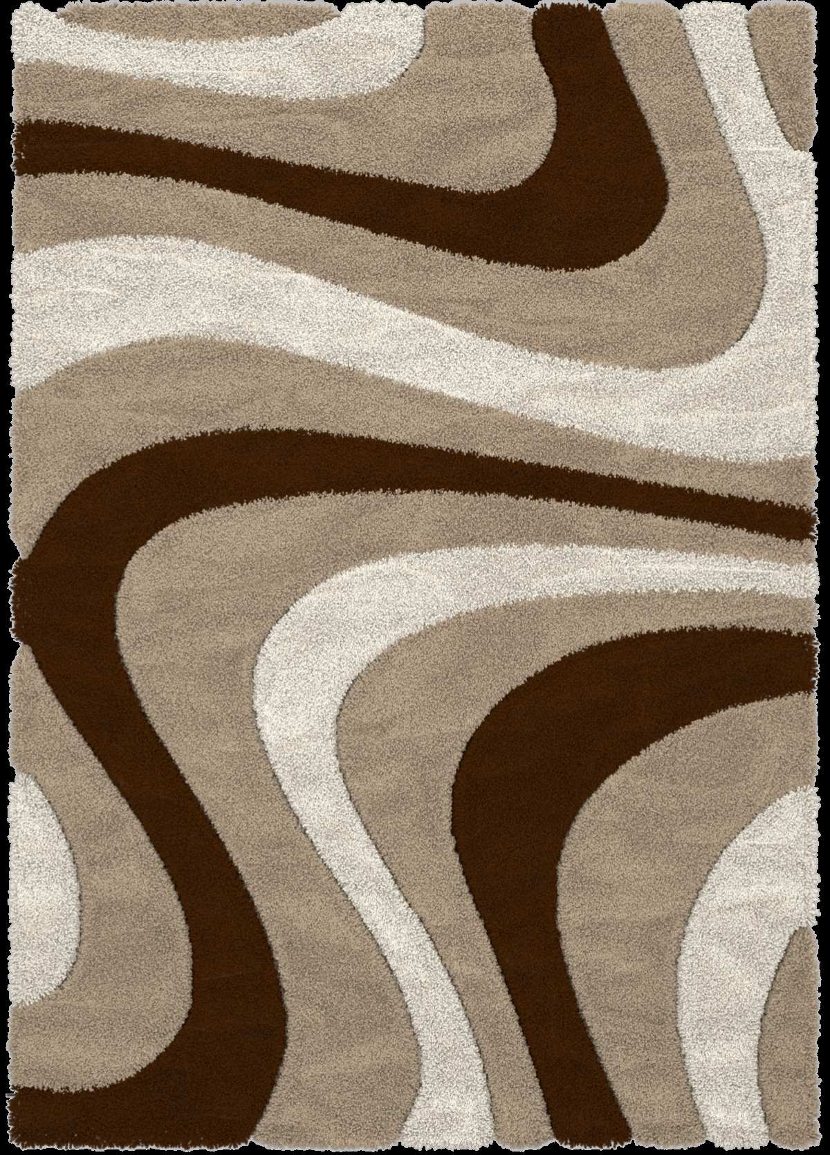 Auston Shaggy Rugs Collection Vizon-Brown P839A