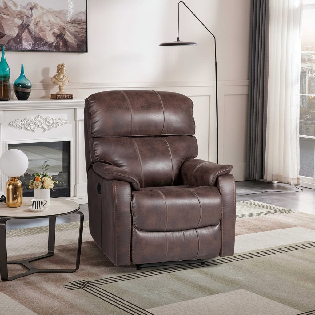 Ayla Dark Brown Power Recliner Chair 783DBR