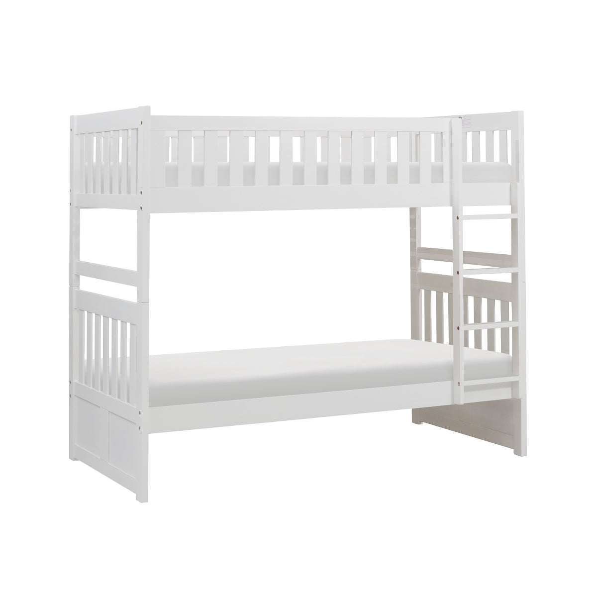 White Galen Twin Bunk Bed B2053W