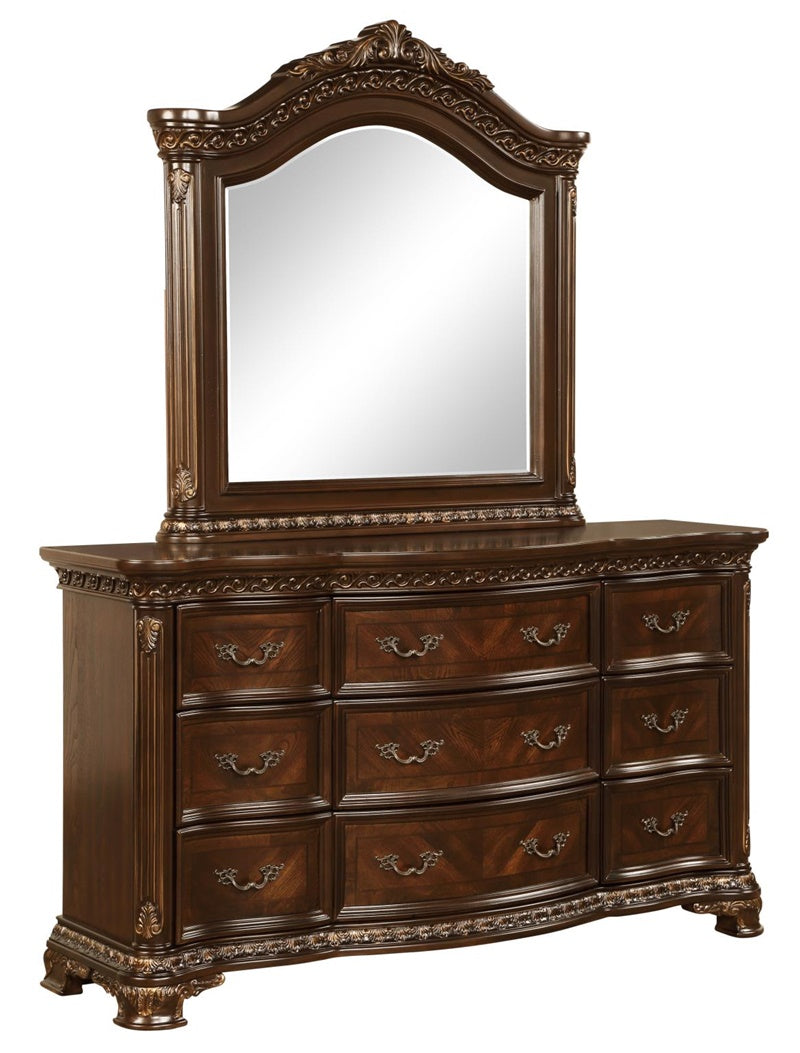 King Arthur Solid Wood 8 PC Bedroom Set