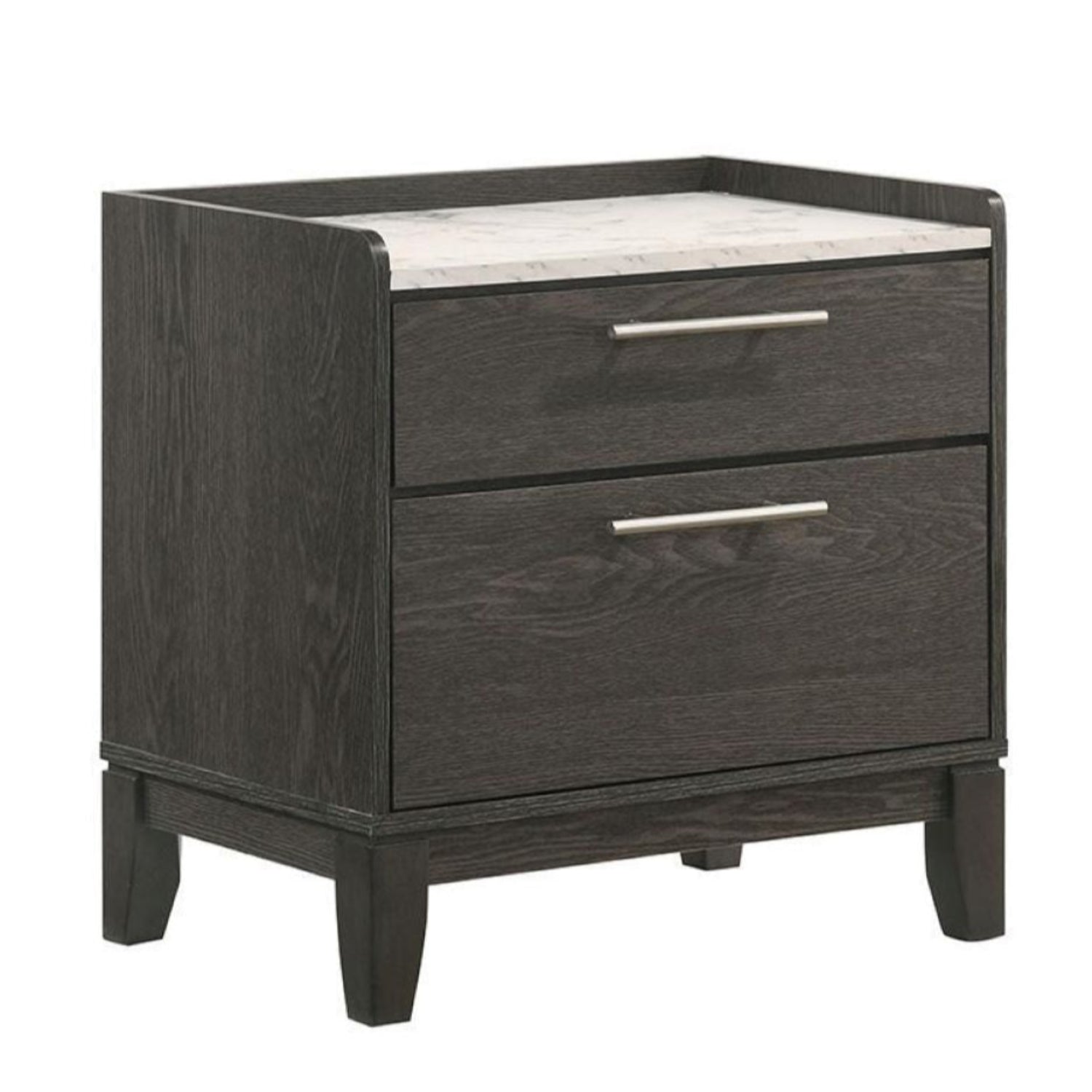 Bailey 6pc Wooden Bedroom Set Dark Grey CHD101