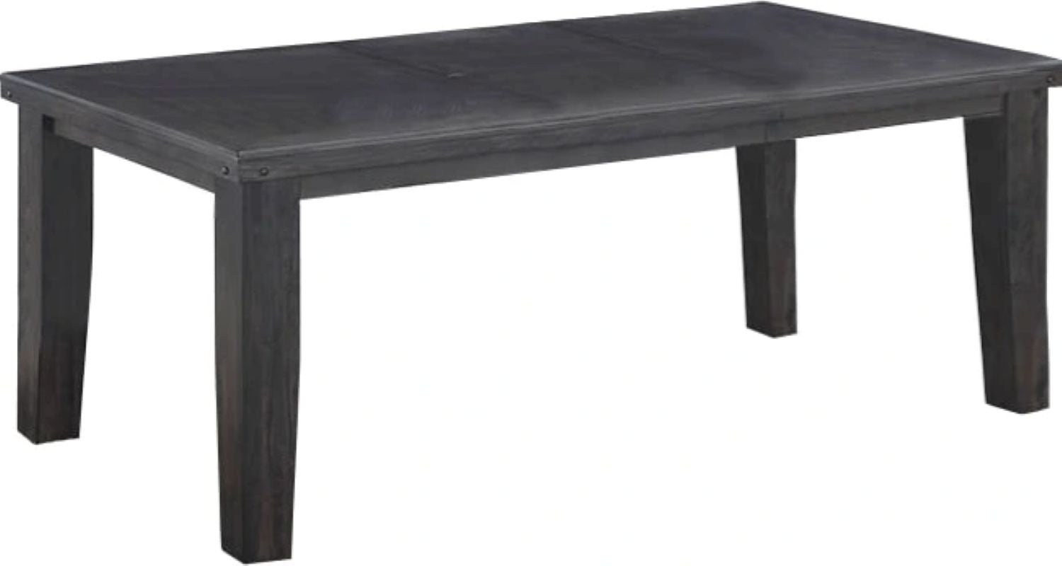 Bailey 7pc Solid Wood Grey Extendable Dining Table with 6 Chairs