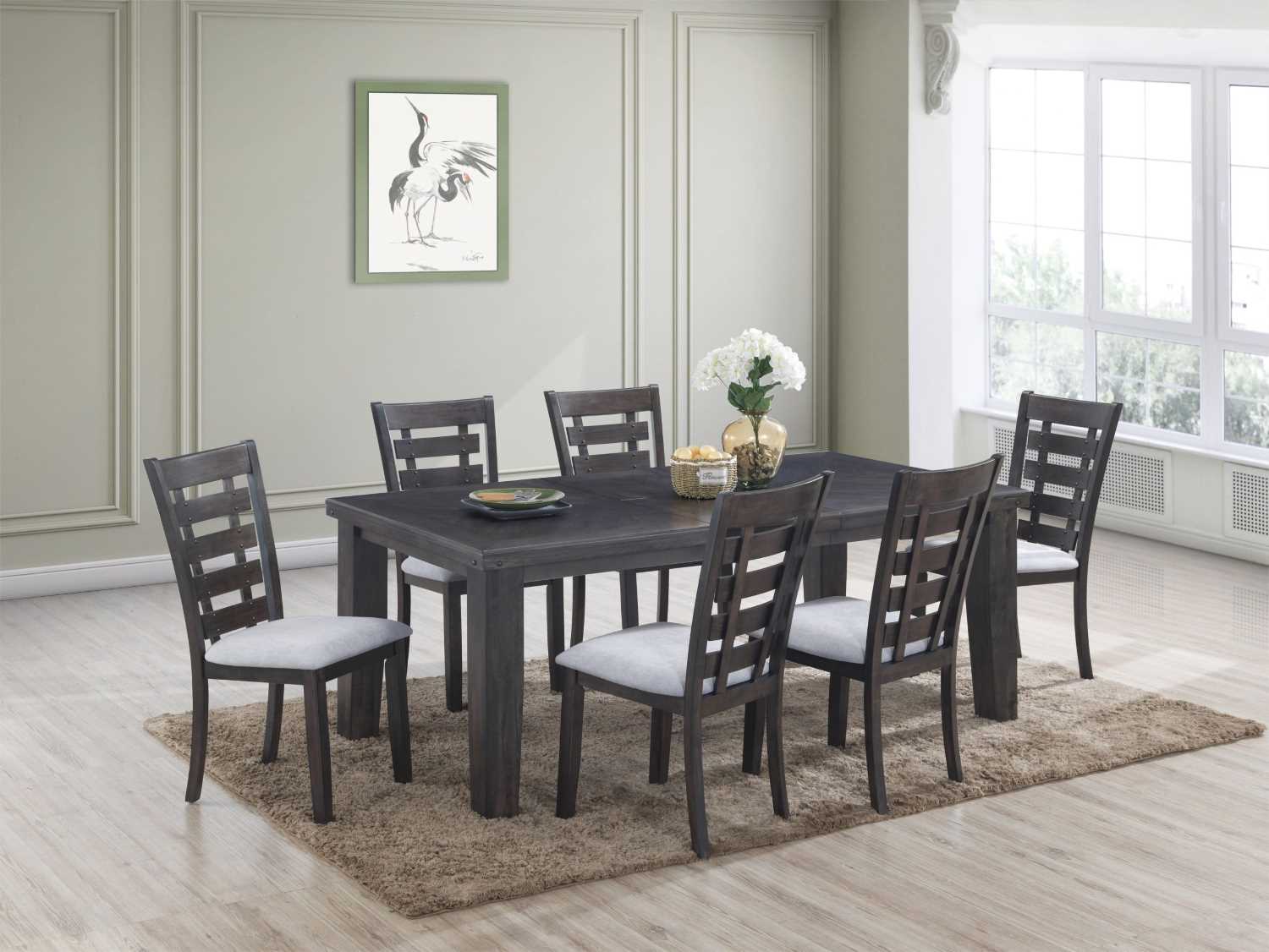 Bailey Butterfly Dining Set With 6 Chairs