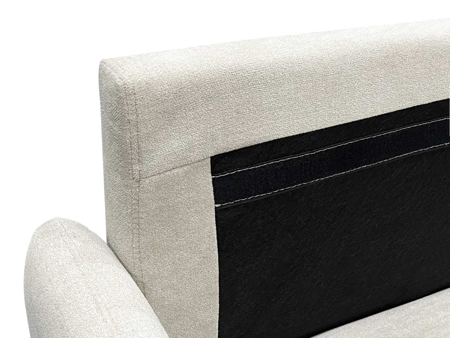Beige fabric sofa