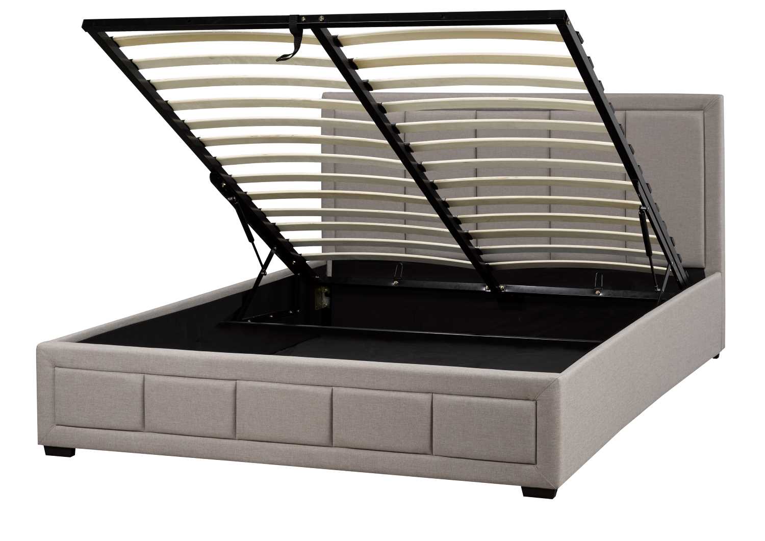 Beige Lift Top Platform Bed LX828K-BEI