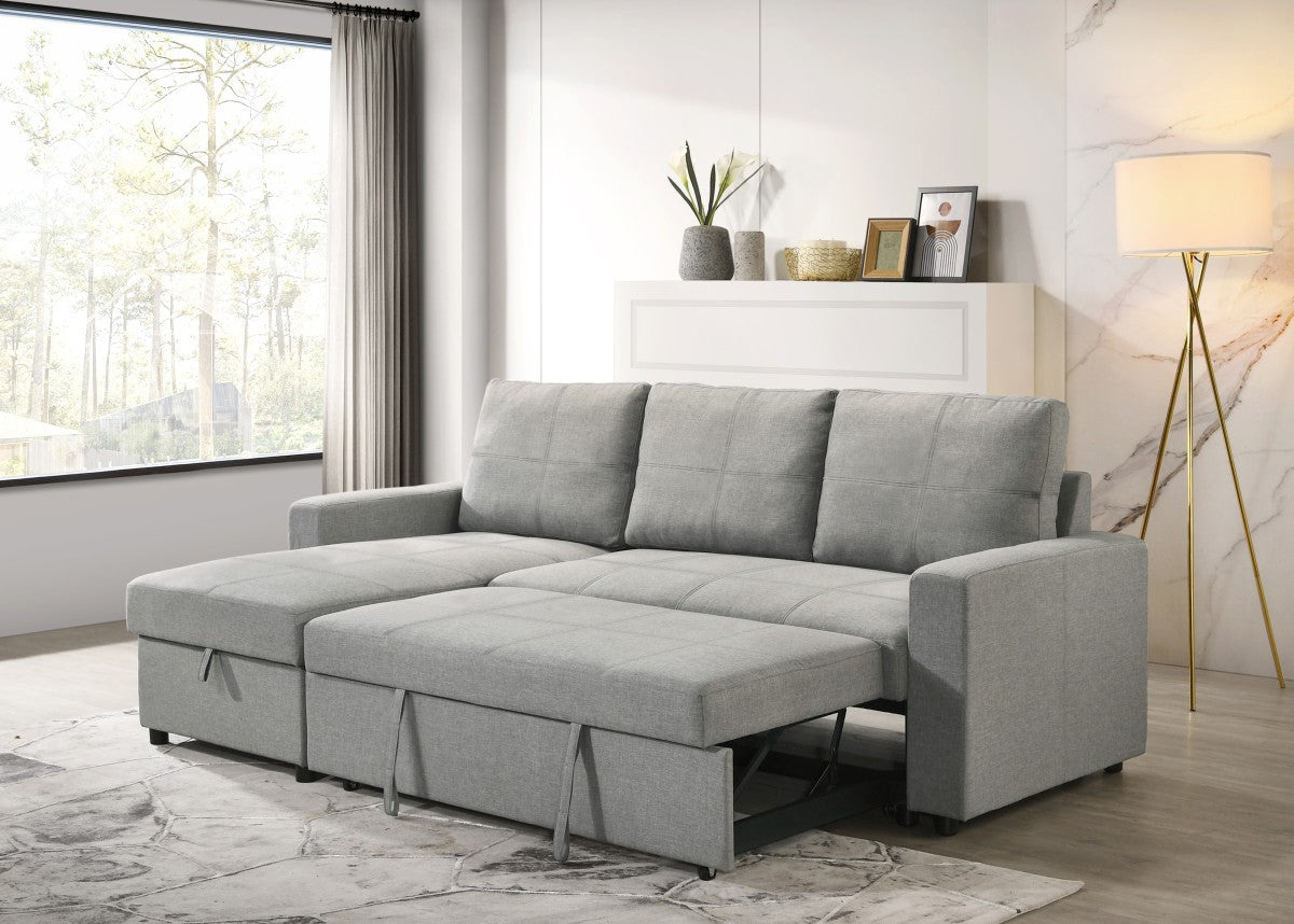 Benjamin Reversible Grey Fabric Sofa Bed 33058