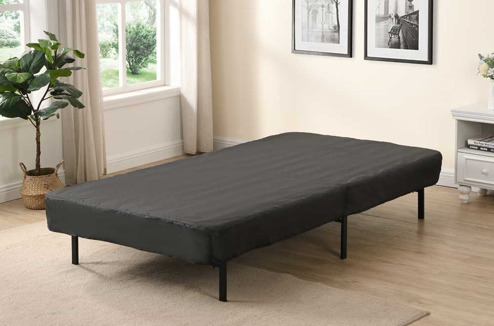 Black Metal Platform Bed 2450