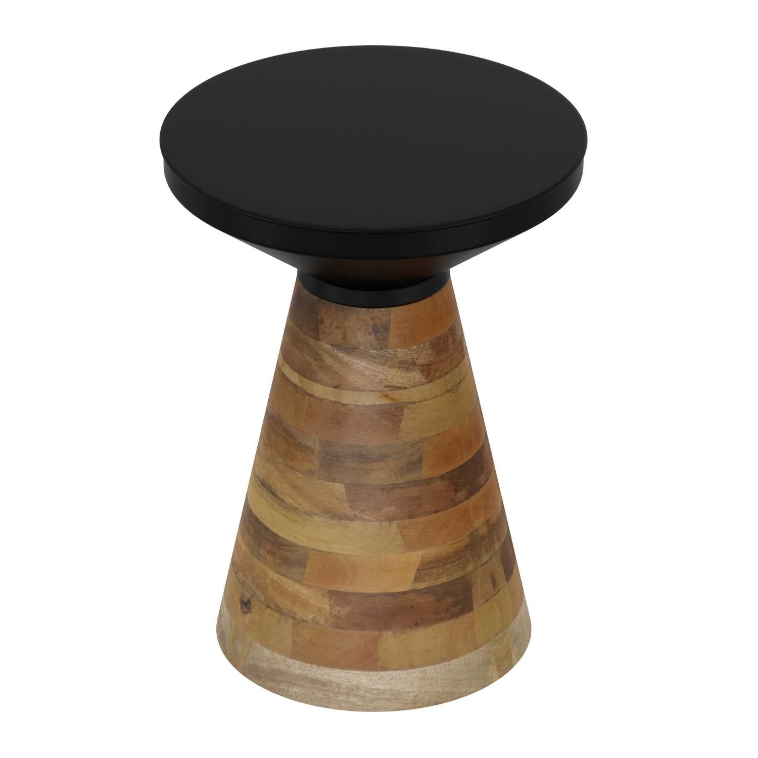 Boden Accent Table in Black and Walnut 501-229