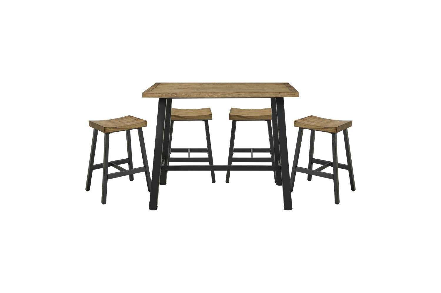 Braddock Wooden Counter Height 5pc Dining Set 6032