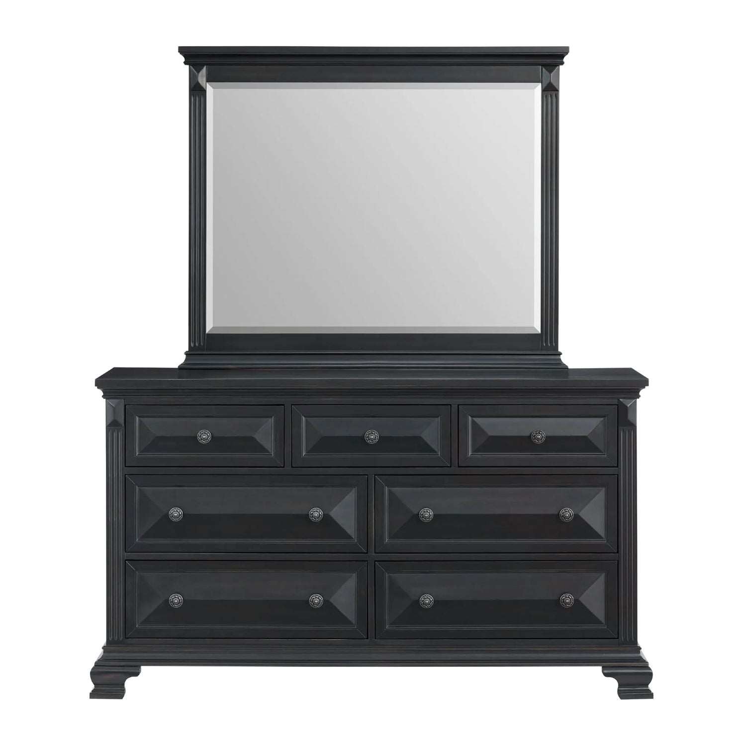 Bridgestone Black Wooden Bedroom Set