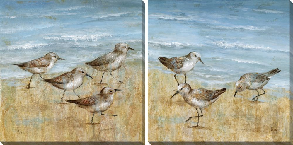 Sandpipers Set of 2 canvas art