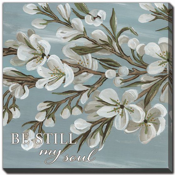 Spring Be Still / Worry Less 2 PC canvas art