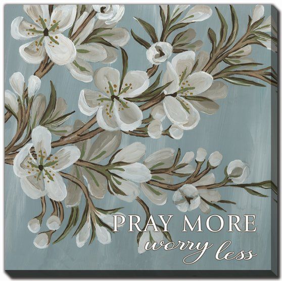 Spring Be Still / Worry Less 2 PC canvas art