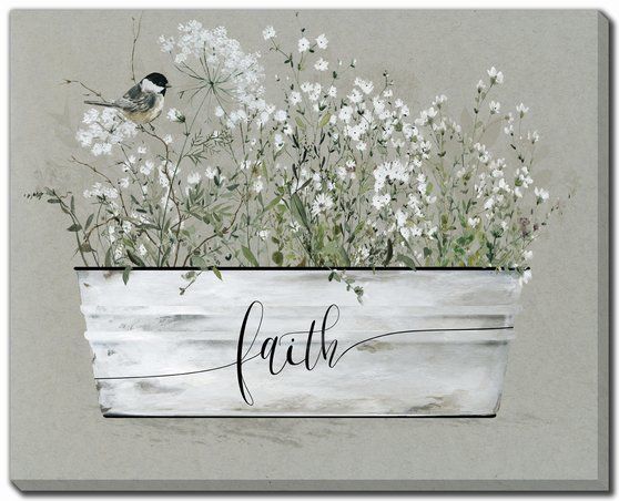 Bouquet Of Grace Faith / Home 2 PC Canvas Art