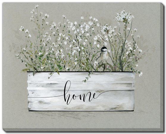 Bouquet Of Grace Faith / Home 2 PC Canvas Art