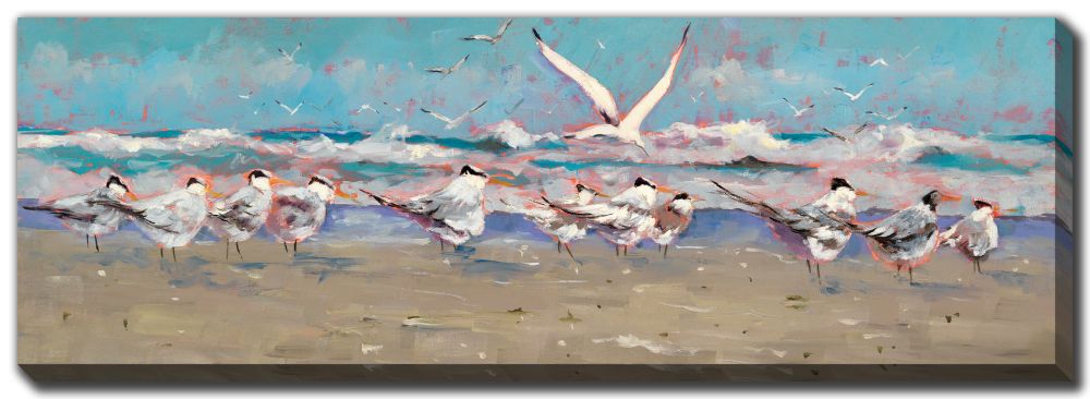 Late Arrivals  Canvas Art 20" x 60"