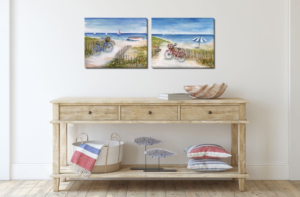 Beach Ride 2 PC canvas art