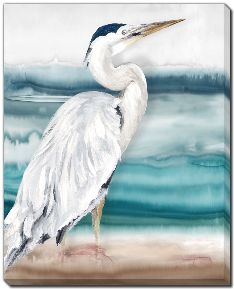 Heron Beach 2 PC canvas art