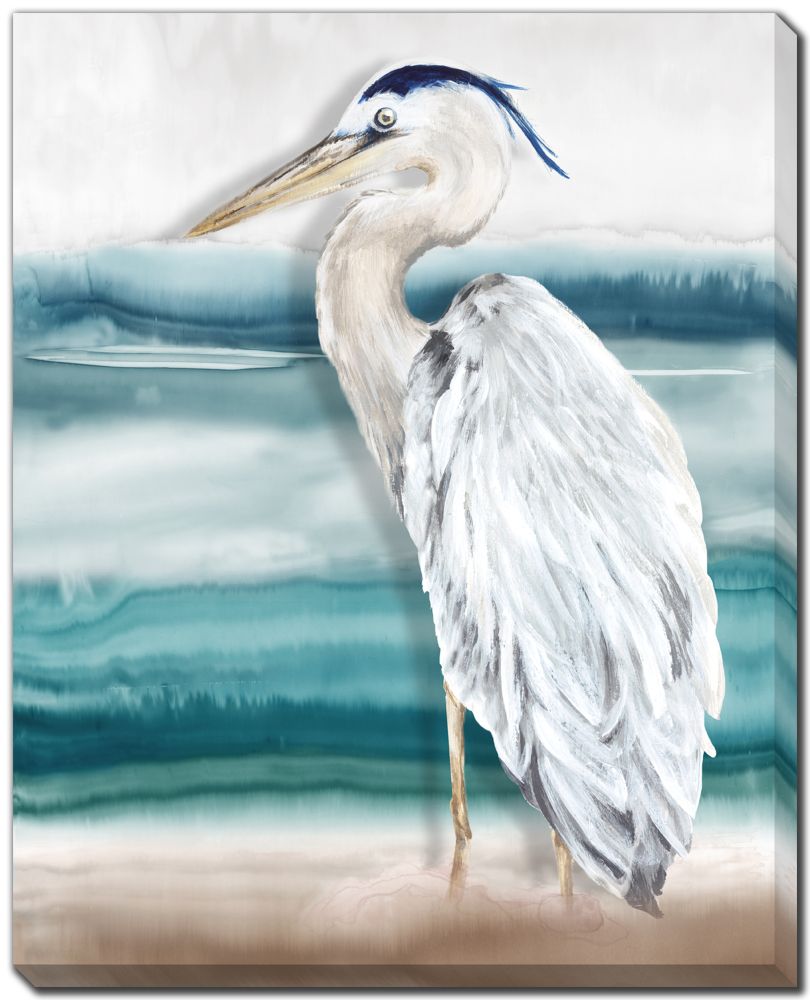 Heron Beach 2 PC canvas art