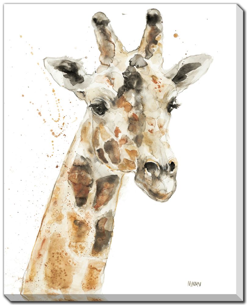 Savannah Zebra / Giraffe 2 PC canvas art