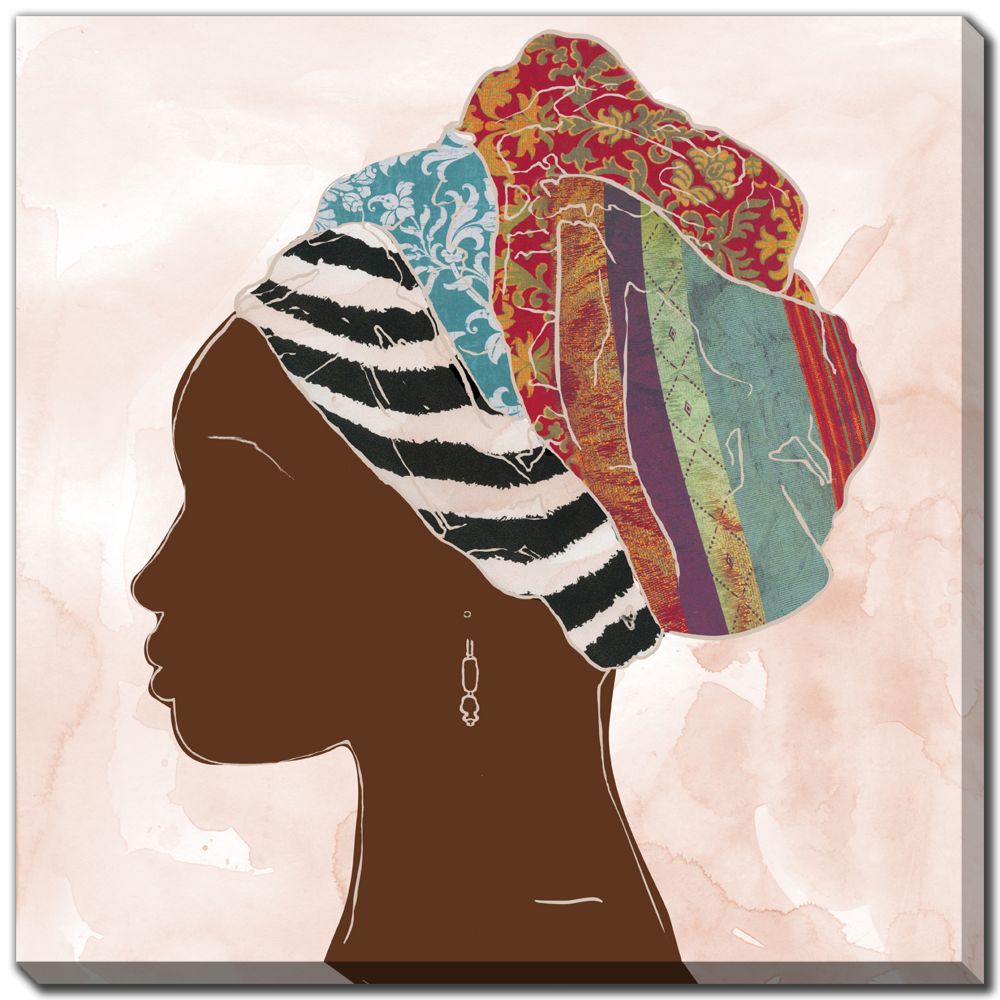 African Portrait 2 PC canvas art