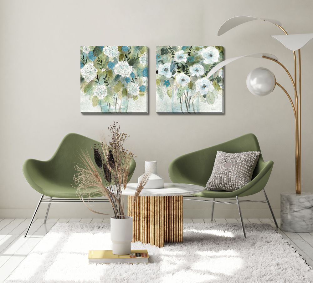 Casual Sketch Arrangement 2 PC canvas art