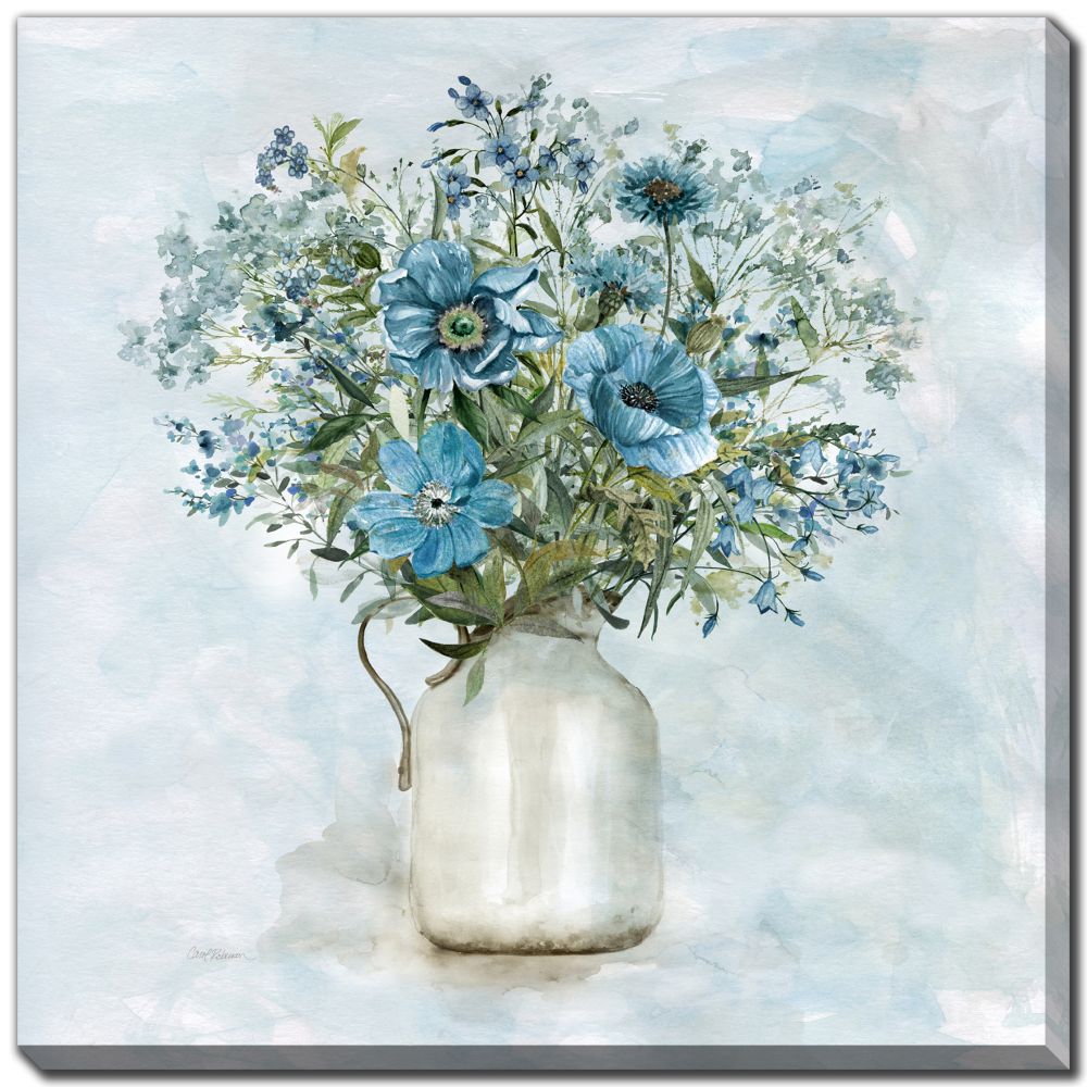 Arrayed in Blue 2 PC canvas art