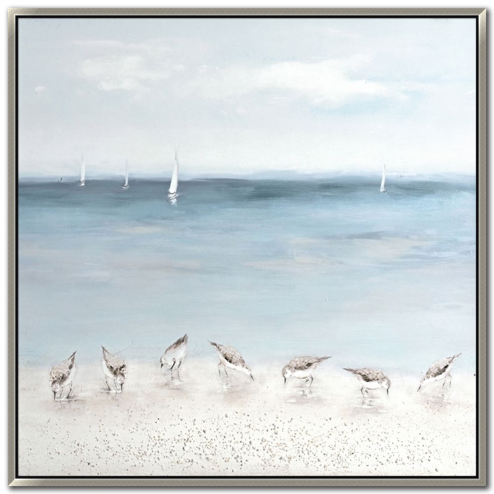 Sails in the Distance Canvas Art 36" x 36"