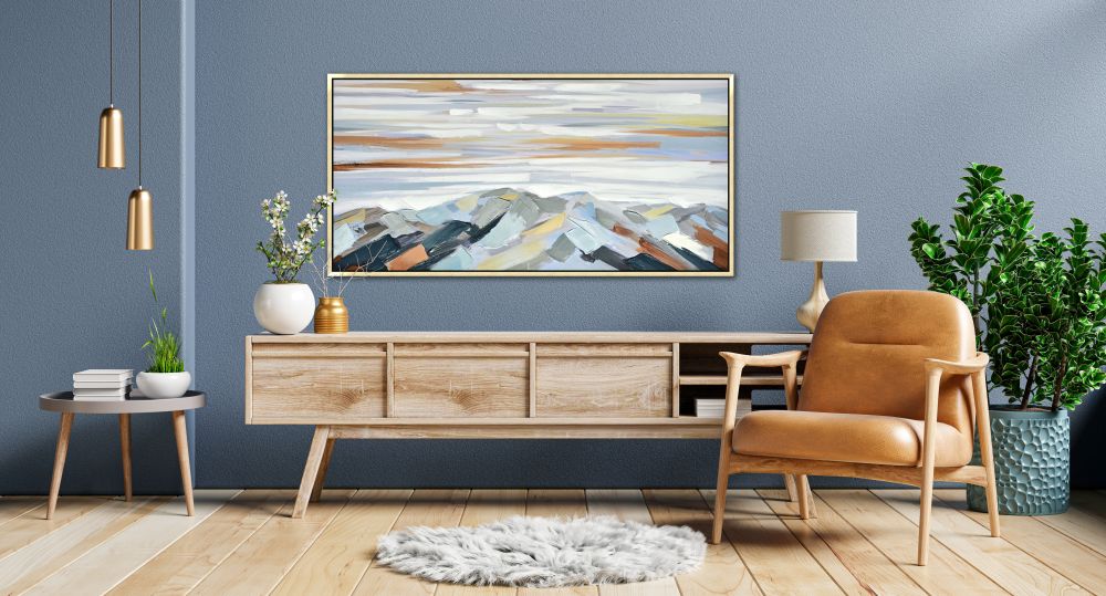 Impressive Peaks Canvas Art 28" x 56"