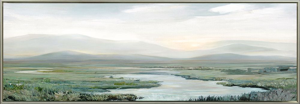 River Landscape Canvas Art 20" x 60"