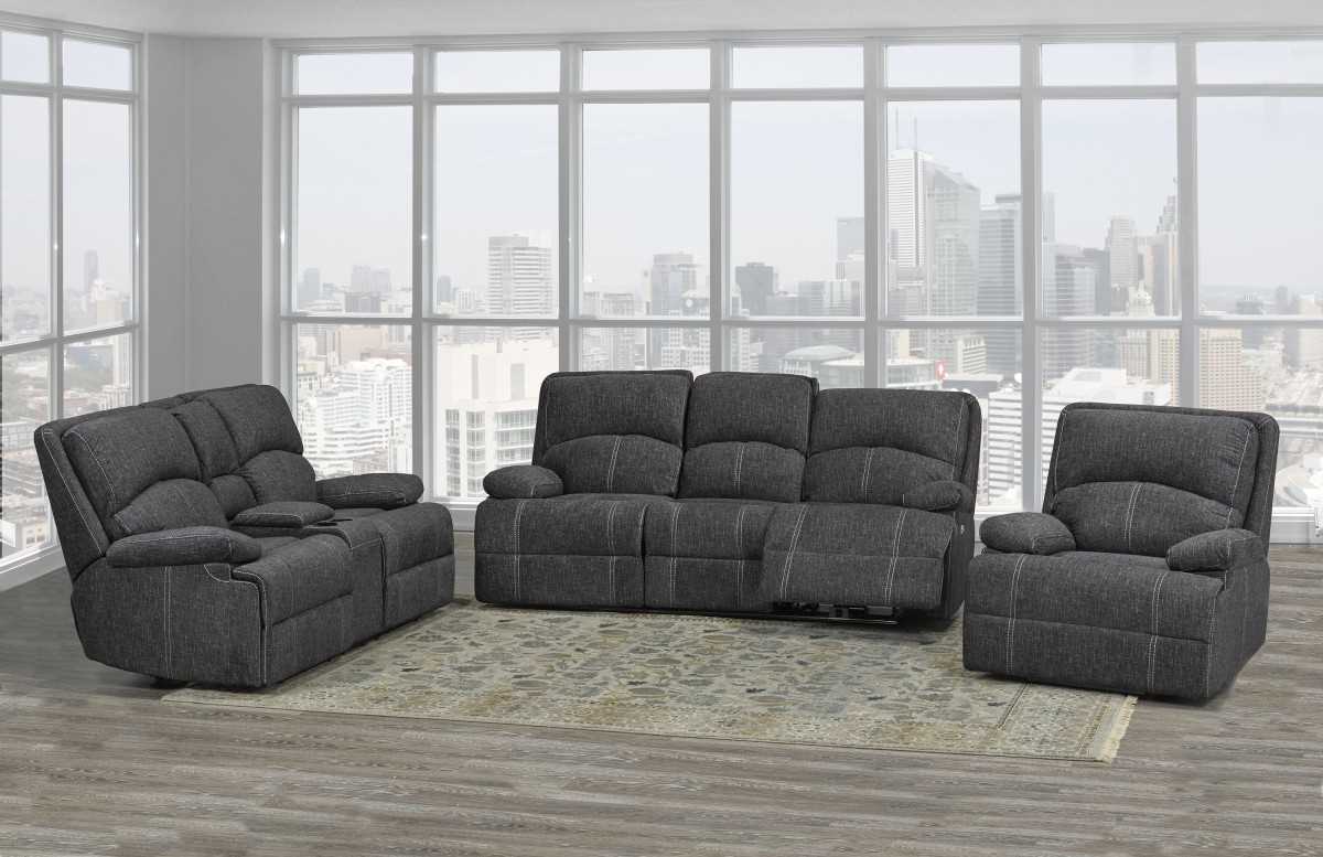 Caera Fabric Recliner Sofa Collection Grey SA2200