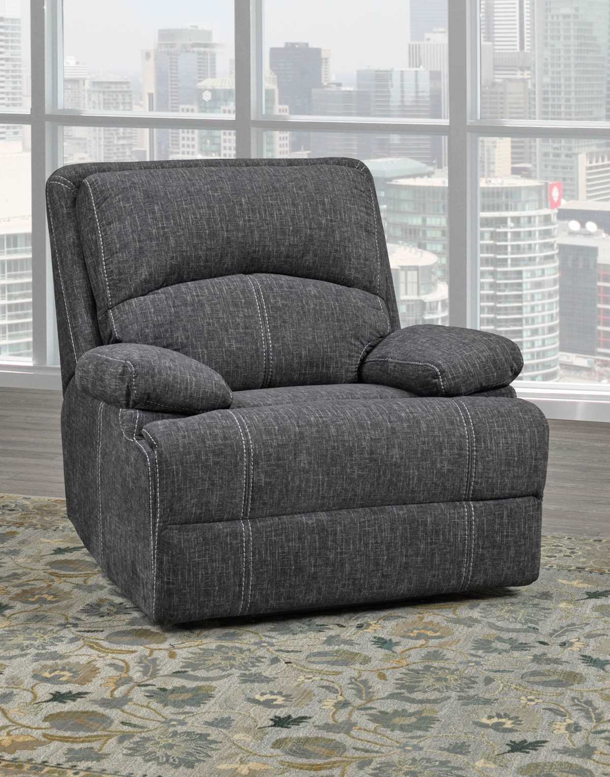 Caera Fabric Recliner Sofa Collection Grey SA2200