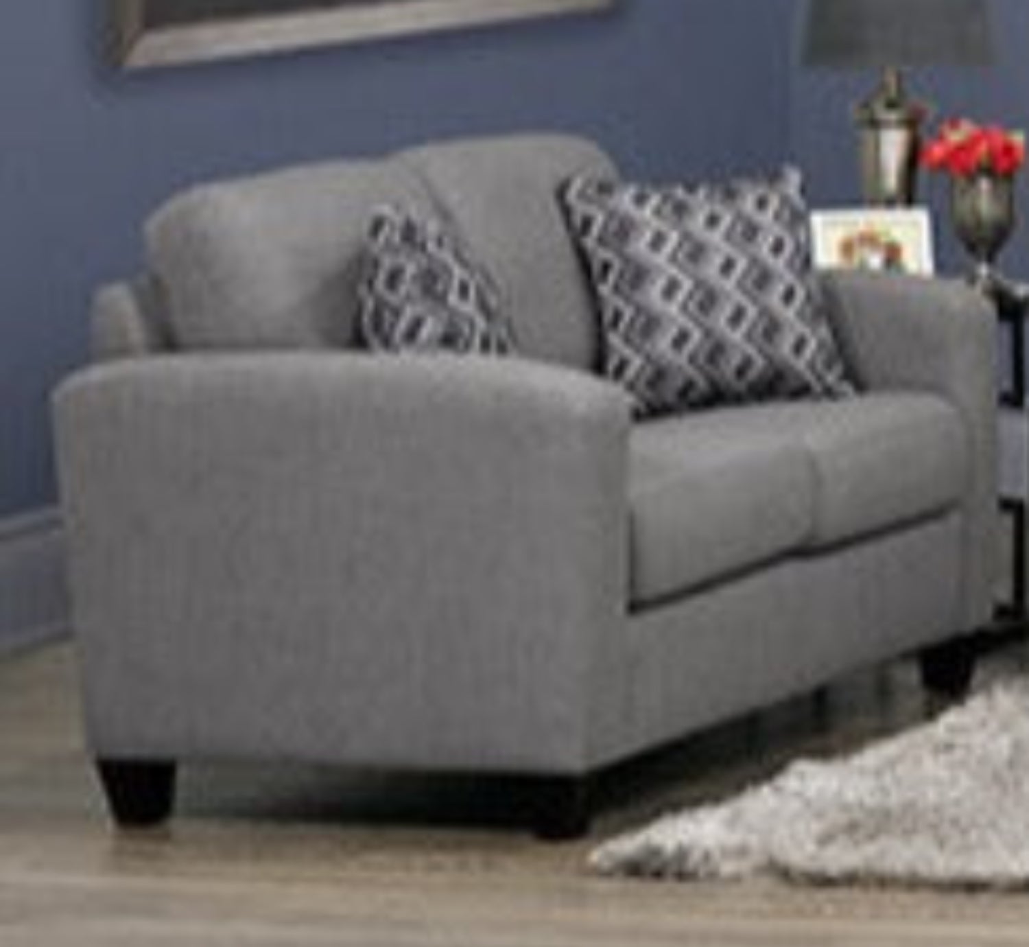 Canadian Made Loveseat Lyons Charcoal 1775