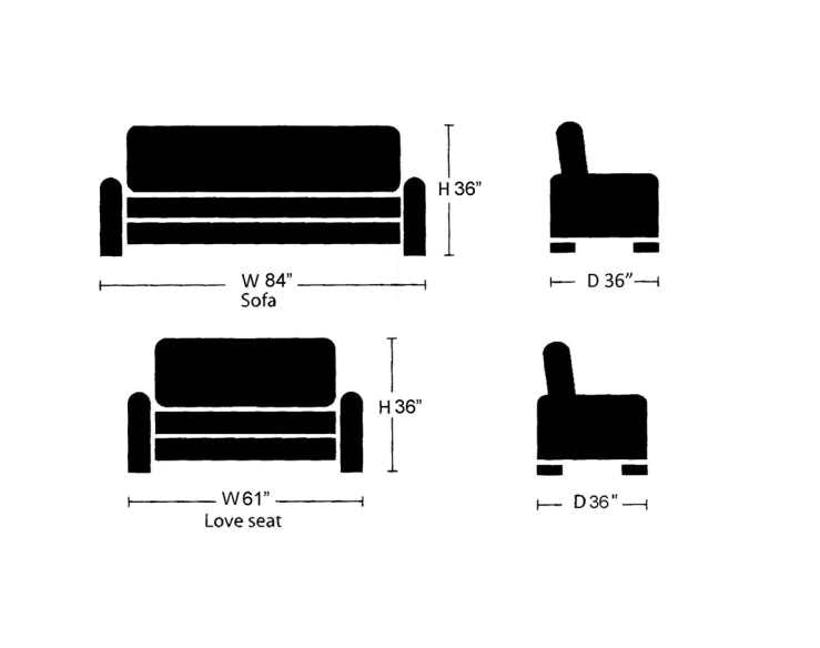 Canadian Made Sofa and Loveseat 2303