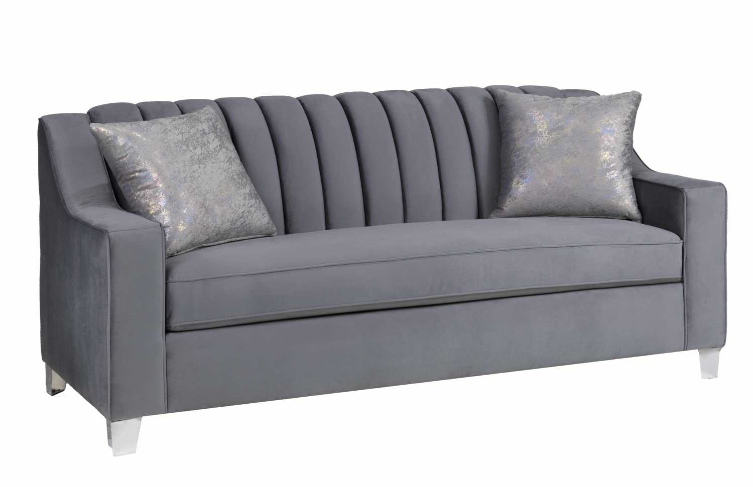 Canadian Made Velva Gray Sofa Collection 2241