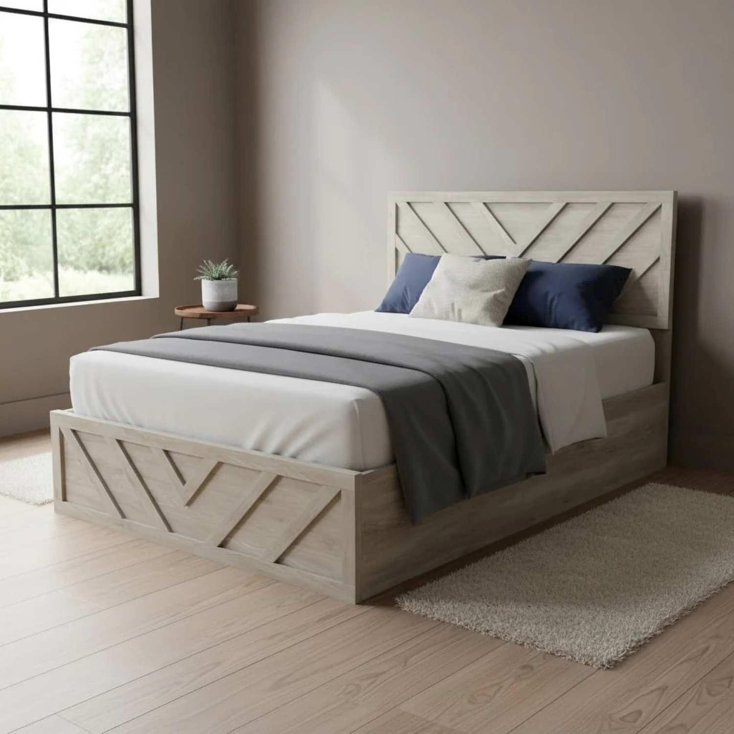 Canadian Made Wooden Platform Bed 6785