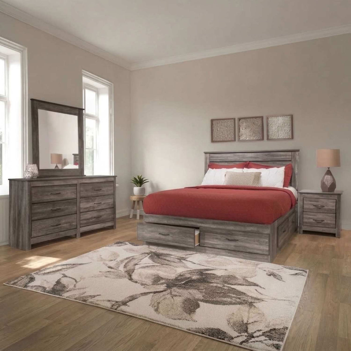 Canadian Made Storage Bedroom Set 6720