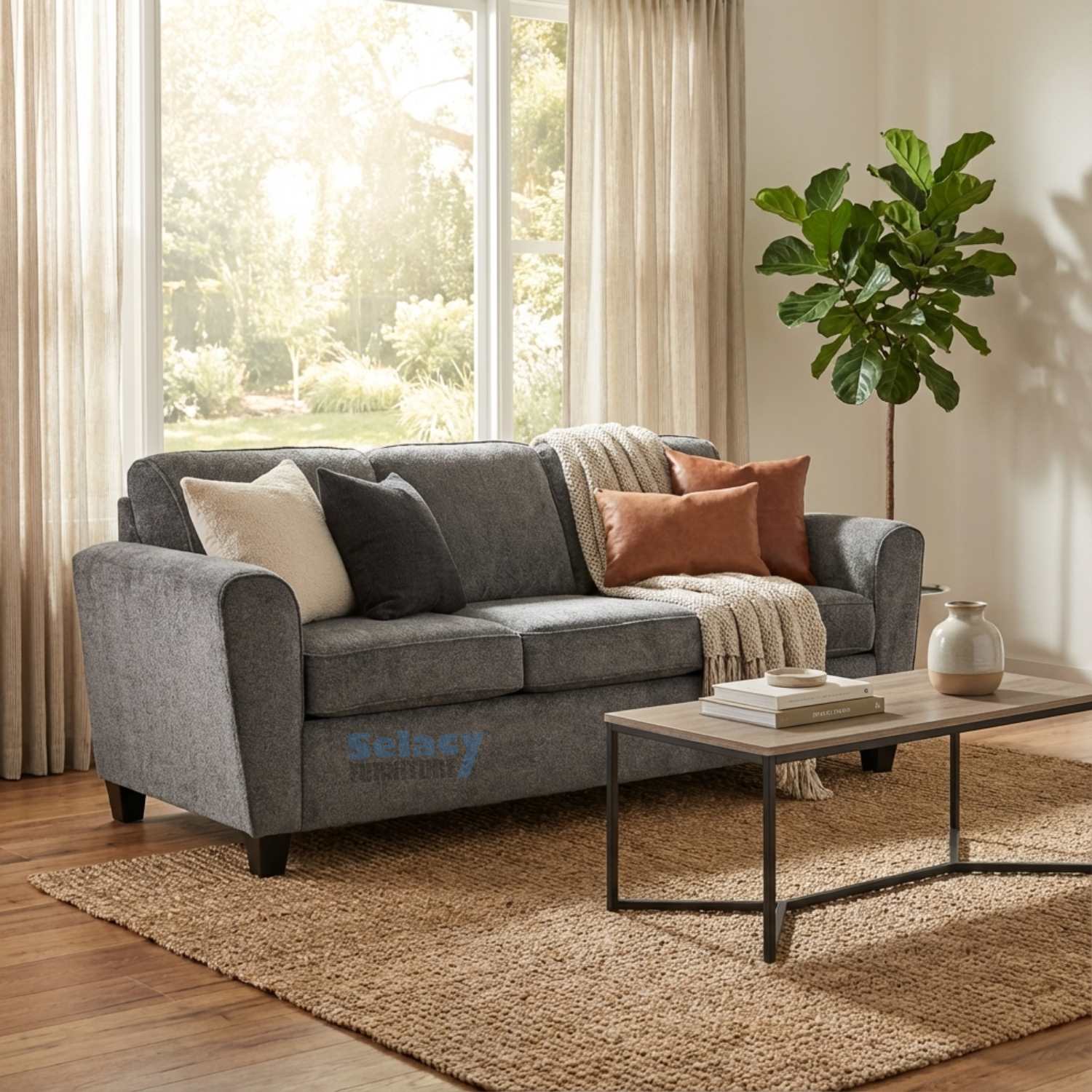 Canadian Made Fabric Sofa 2860-1722