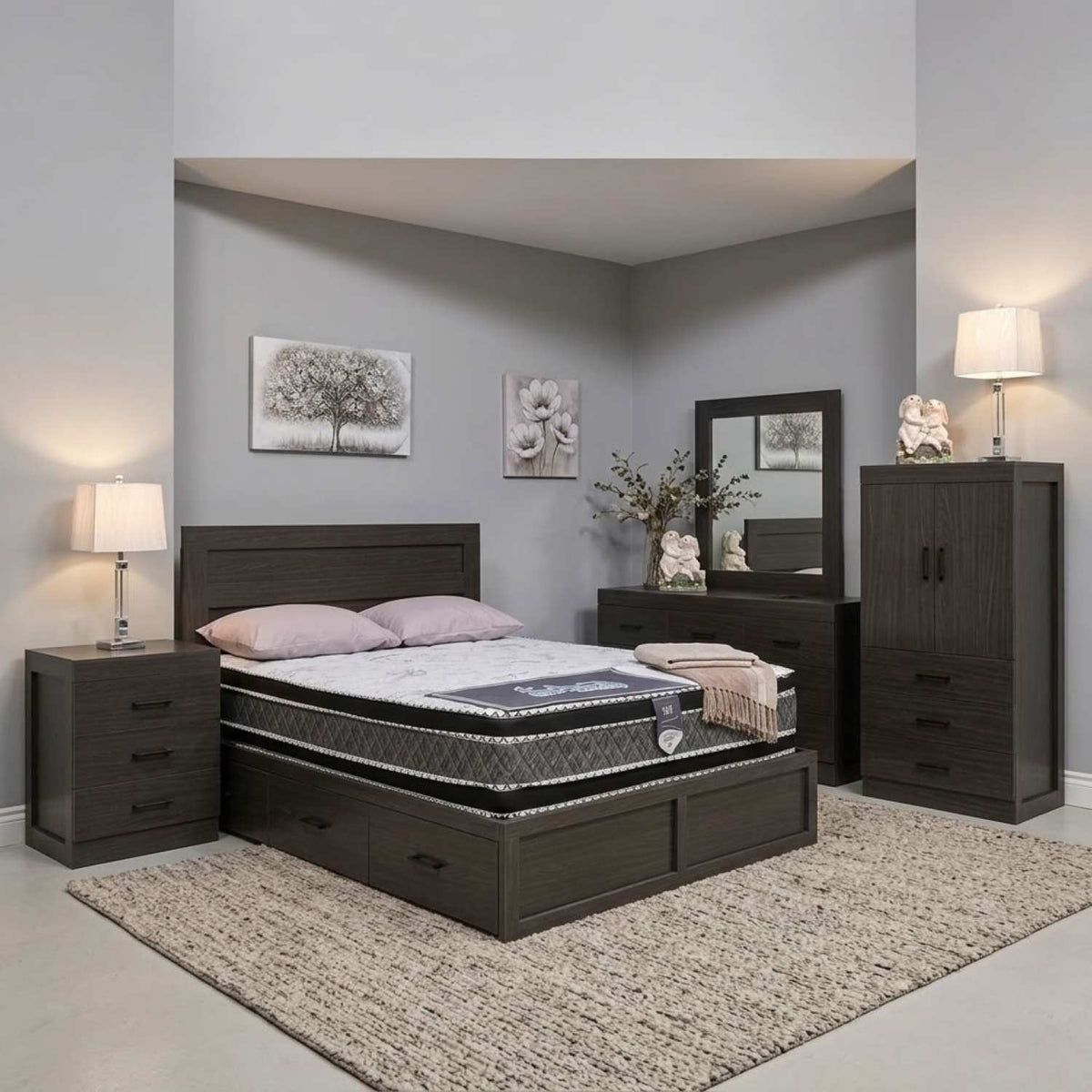 Canadian Made Storage Bedroom Set 5060