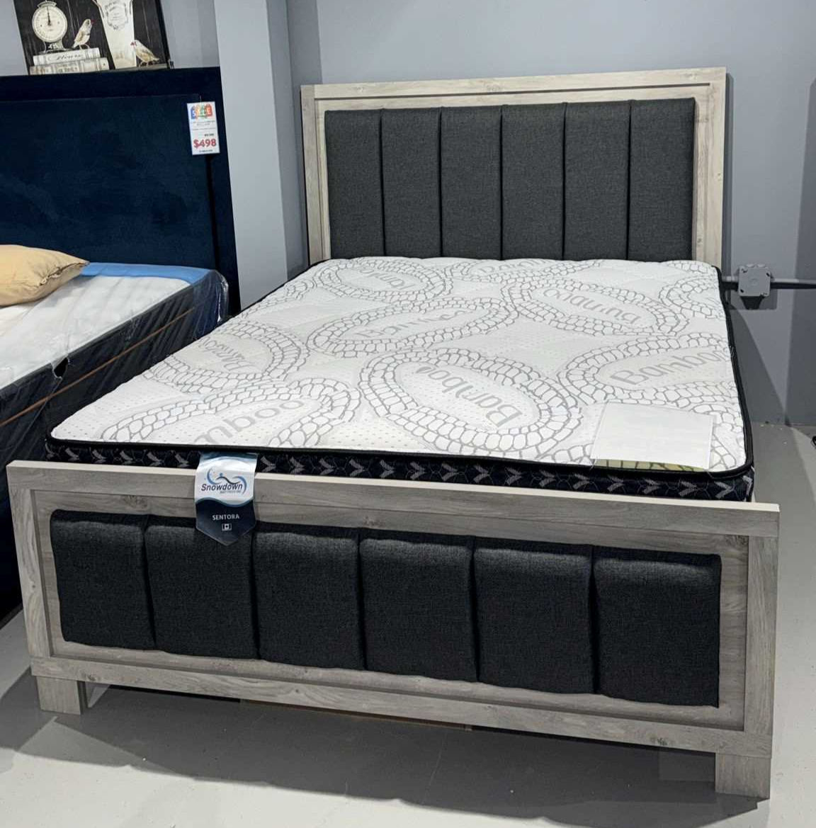 Canadian Made Bed With Upholsted Headboard 6775