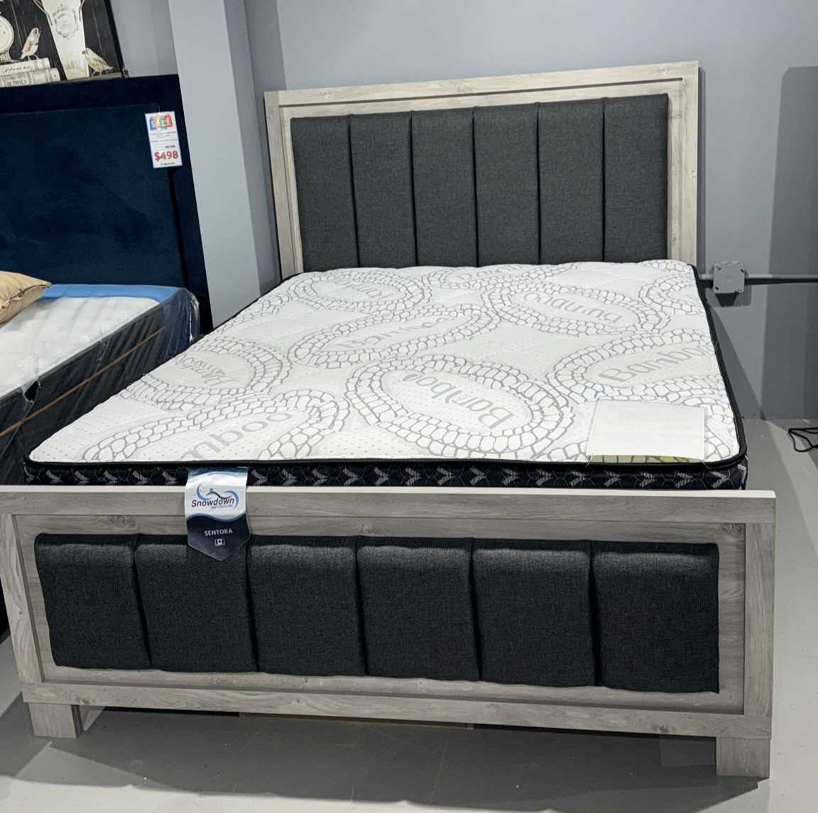 Canadian Made Bed With Upholsted Headboard 6775