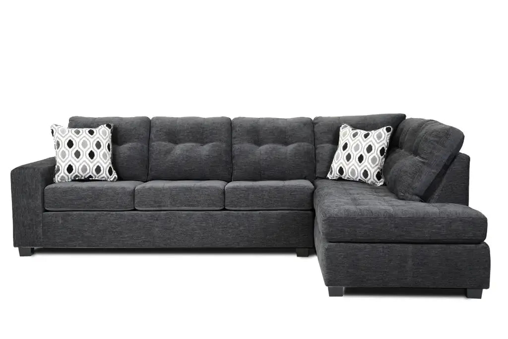 Canadian Made Sectional Sofa Dark Grey 1212