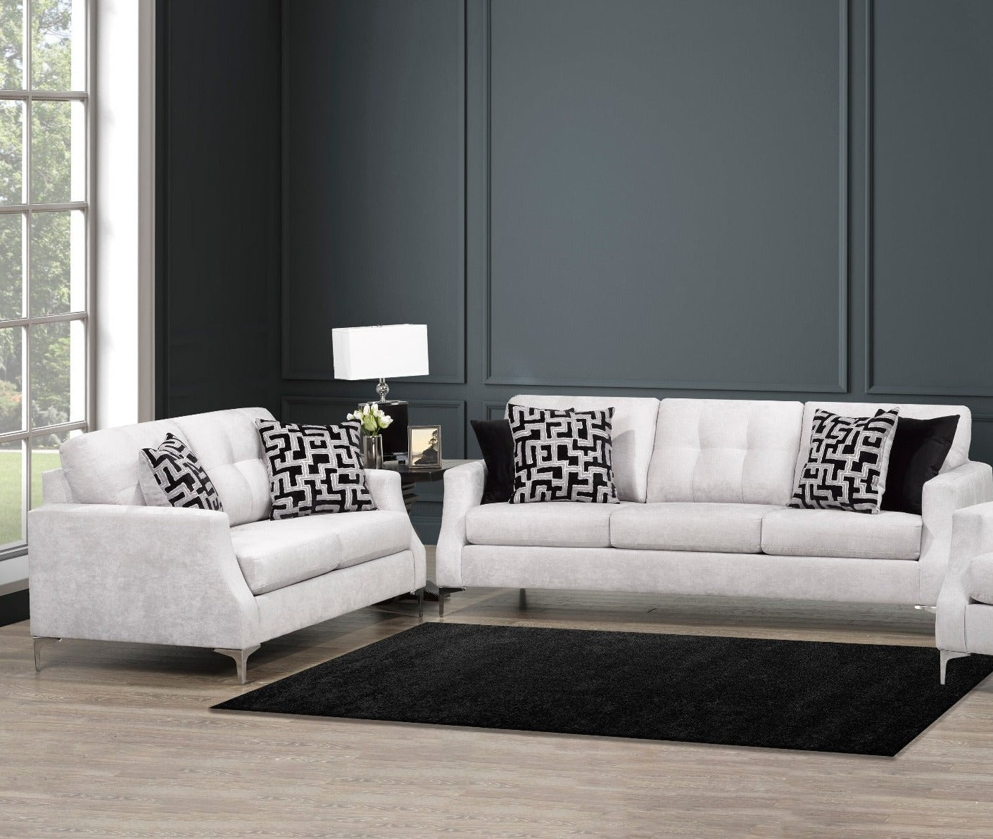 Canadian Made Sofa Collection In Gibson Silver-4316